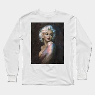 Marilyn Romantic W'W 4 blue Long Sleeve T-Shirt